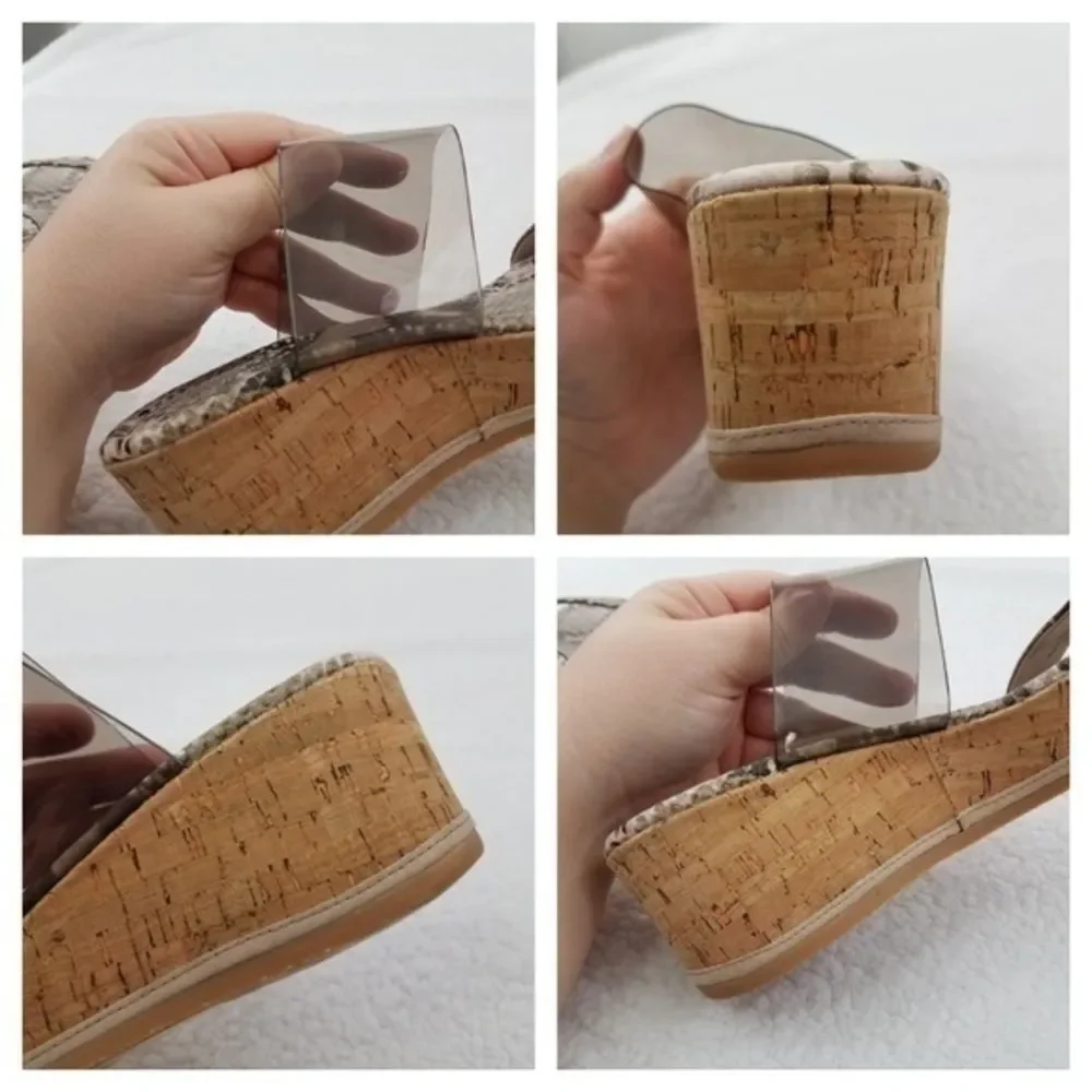 Donald J‎ Pliner Wedges 6.5 M Sabrina Slip On Cork